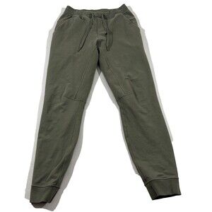 Lululemon City Sweat Joggers Mens Athletic Pants Olive Army Green Tapered Sz S